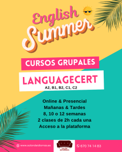 Banner preparación de examen oficial de inglés en verano