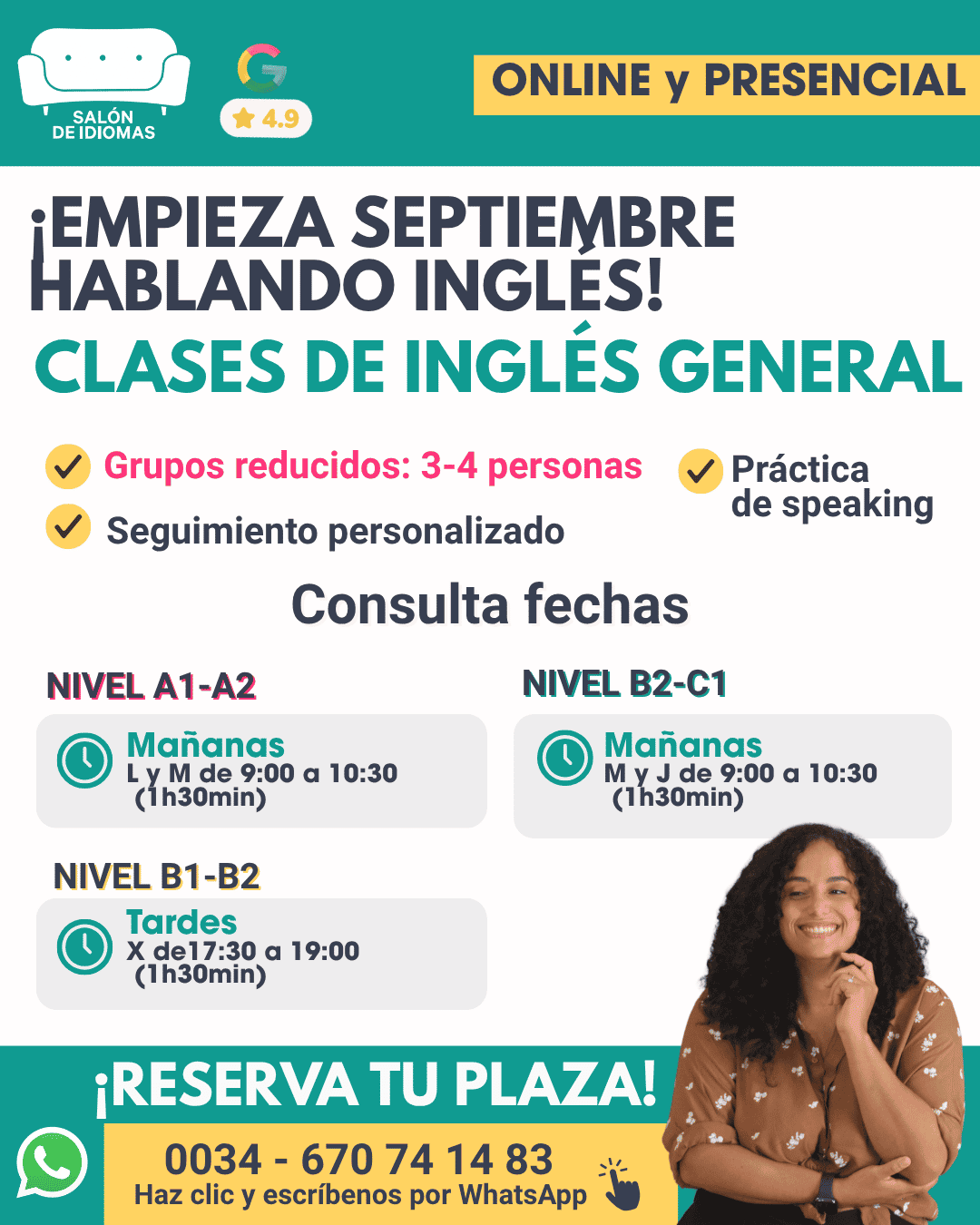 Clases de inglés general A1 a C1