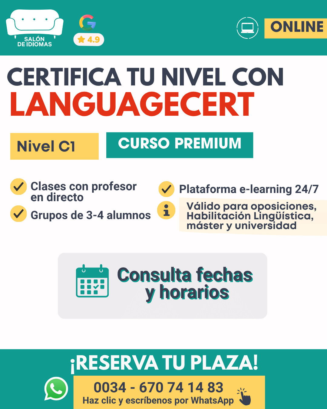 Curso LanguageCert C1 online