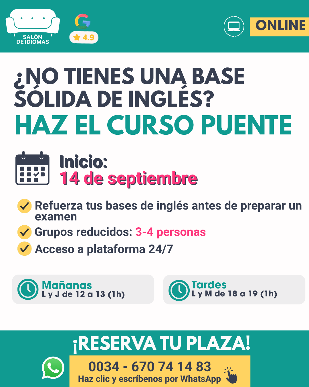 Curso Puente de inglés