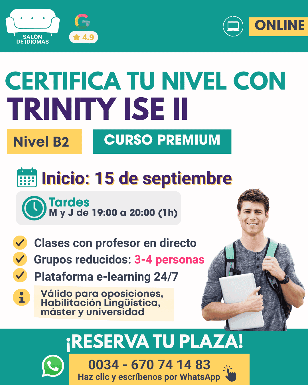 Curso Trinity ISE II B2 online