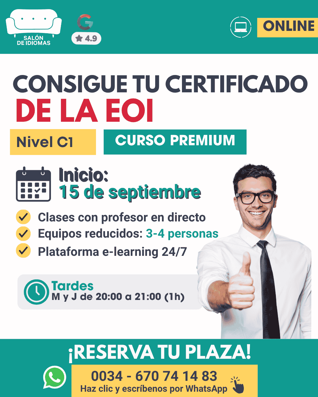 Curso de preparación EOI C1 online