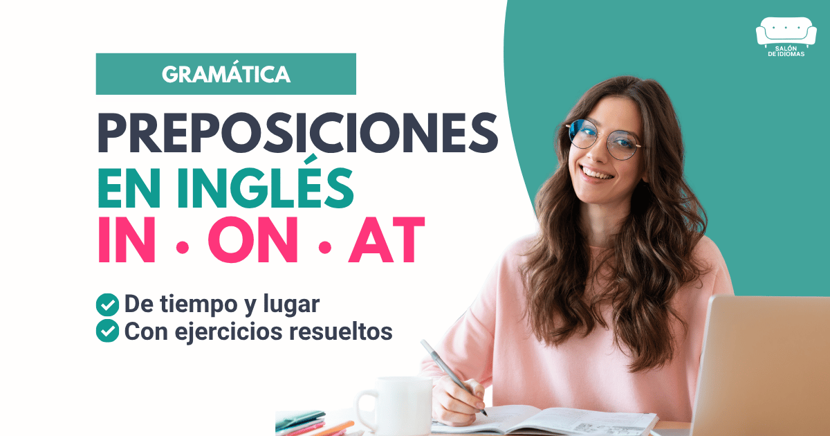 Preposiciones en inglés in on at, portada artículo blog